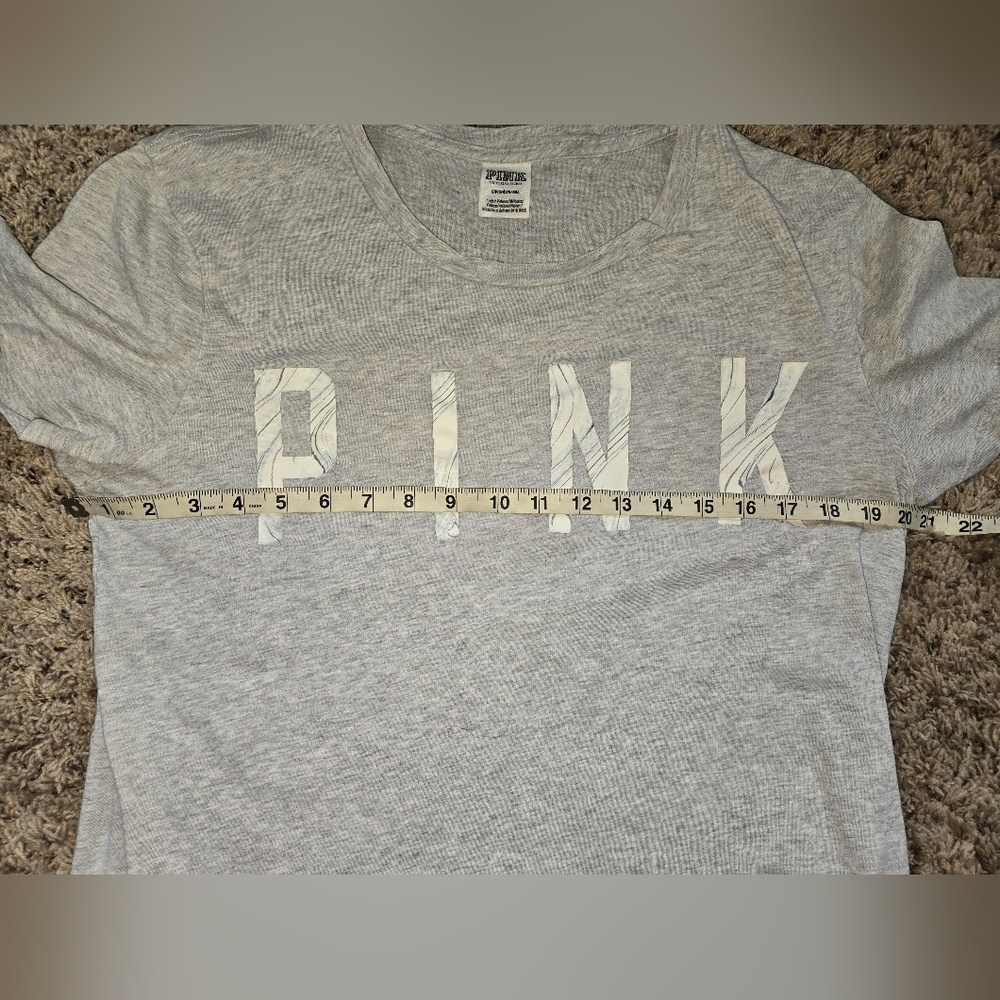 Victorias Secret Pink Campus Style Tee Womens Sz Sm - Picture 6 of 7